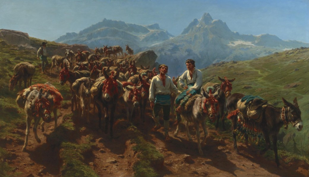 Rosa_Bonheur_-_Muletiers_espagnols_traversent_les_Pyrénées_(1875)
