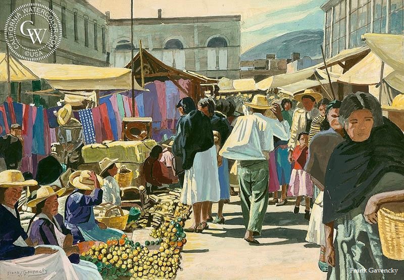 Frank_Gavencky-Mexican_Market_signed